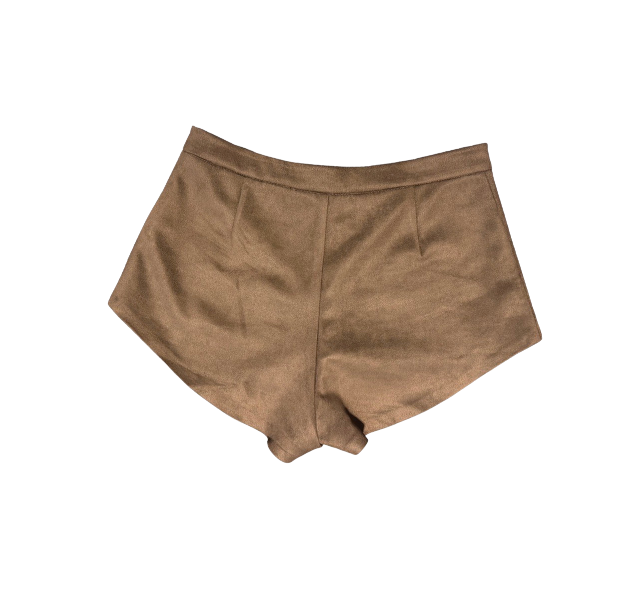 Suede Shorts Brown Back