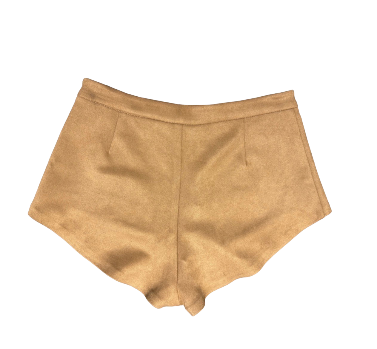 Suede Shorts Tan Back